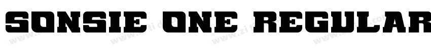 Sonsie One Regular字体转换